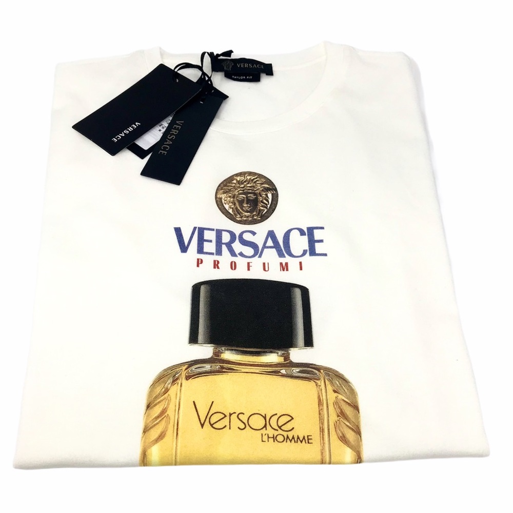 Brand New Versace Men's Scents Motif T-Shirt